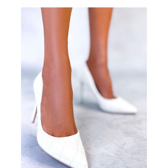 Augstpapēžu kurpes baltā krāsā, Inello