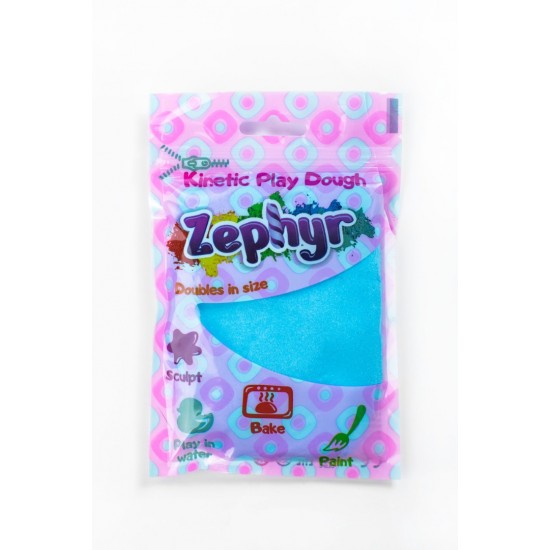 Zephyr 75 g – kinētiskais zefīra plastilīns (zils)